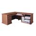 Loon Peak® San Rafael L-Shape Executive Desk Wood in Brown | 30 H x 66 W x 28 D in | Wayfair 877C1E73DF8749CEBB9C8679CC5AB1CE