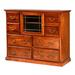 Loon Peak® Mcintosh 8 Drawer 48" W Combo Dresser 41.0 H x 48.0 W x 18.0 D in brown/whiteWood in Golden Oak | 41" H X 48" W X 18" D | Wayfair