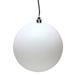 Vickerman 482957 - 4" White Matte Ball Christmas Tree Ornament (6 pack) (N591011DMV)