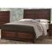 Wrought Studio™ Augusta Standard Bed Wood in Brown/Red | 55.19 H x 79 W x 87 D in | Wayfair D99760098AF44BFE8DBAE62CC41627B7
