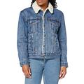 Levi's Women's Ex-Bf Sherpa Trucker Denim Jacket, Addicted to Love, S