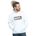 Marvel Men's Logo Outline Hoodie White Medium