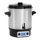 Royal Catering Mulled Wine Warmer Warming Pot RCMW-27SD (27 L, 2.000 W, Drain tap, Timer 0–120 min, LCD-Display, Stainless Steel, Plastic)