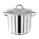 Judge JP82 Large Stock Pot with Lid, 24cm, 8.5L Stainless Steel Pan, Induction Stock Pot, Oven-Safe Cookware & Cooking Pots - 25 Year Guarantee