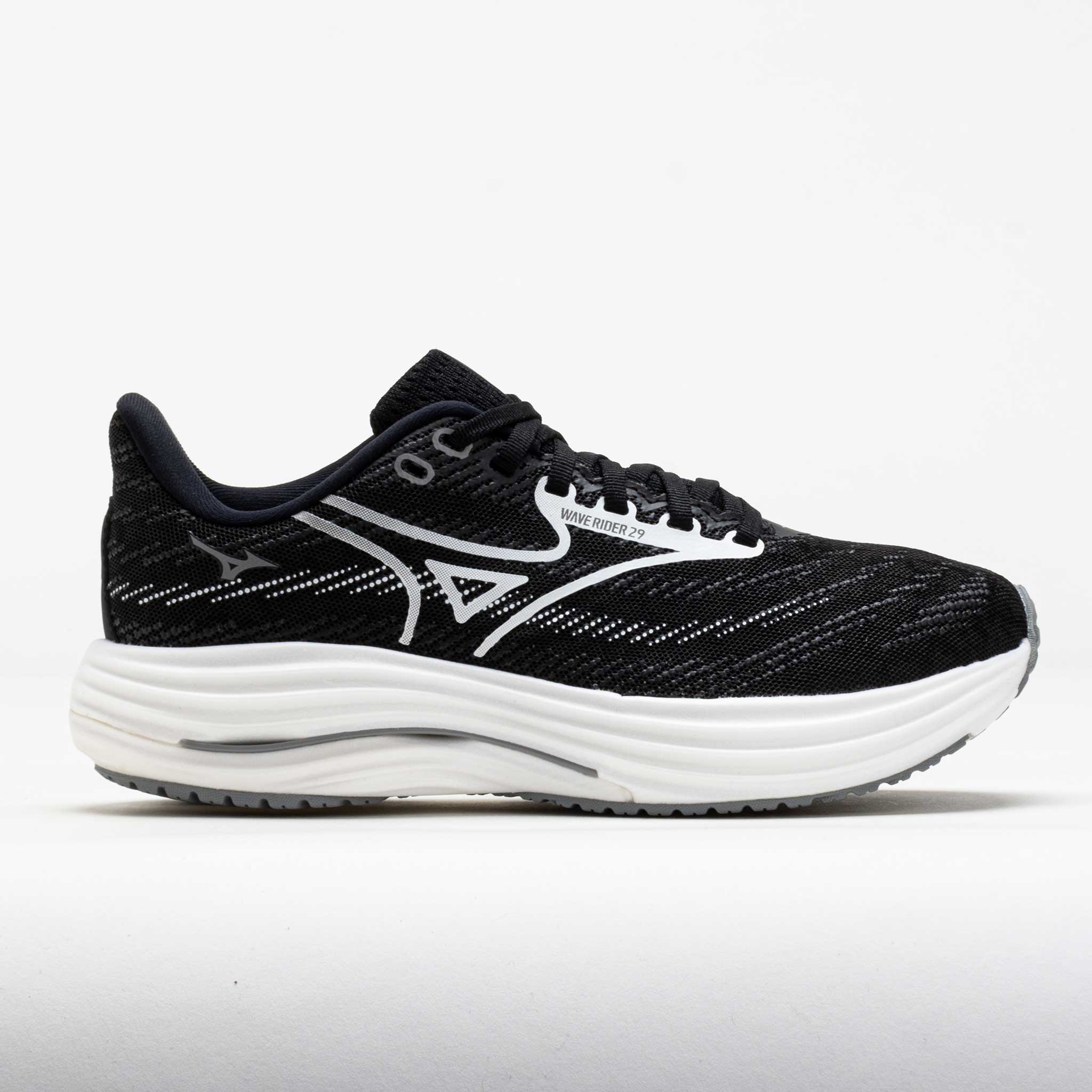 Mizuno Wave Rider 29 Women's Running Shoes Black Sand/White