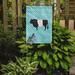 Caroline's Treasures Belted Galloway Cow Check 2-Sided Polyester 15 x 11 in. Garden Flag in Blue | 15 H x 11 W in | Wayfair BB8005GF