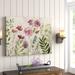 Meadow Flowers II - Print Canvas/Metal in Green/Indigo Laurel Foundry Modern Farmhouse® | 24 H x 32 W x 1.5 D in | Wayfair