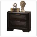 Wade Logan® Bernella 2 - Drawer Nightstand in Espresso Wood in Brown | 25 H x 26 W x 17 D in | Wayfair 8758596AAE194325BE173F1EEDF8073E