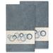 Latitude Run® Gaberille 2 Piece Turkish Cotton Bath towel Set Turkish Cotton in Green/Gray/Blue | 27 W x 54 D in | Wayfair