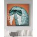 Zoomie Kids 'Walrus Wow' Canvas Art Canvas in Blue/Orange | 24 H x 24 W x 2 D in | Wayfair 5CD6F111ECA945039CF8A4A1F9A332CA