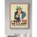 Winston Porter 'Uncle Sam Wants You' Vintage Advertisement on Wrapped Canvas in Black/Brown/Red | 19 H x 14 W x 2 D in | Wayfair