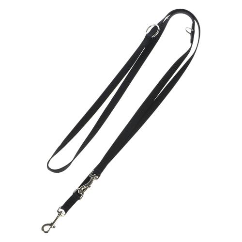 Hunter Hundeleine 200cm + Halsband Ecco Sport schwarz, Größe M