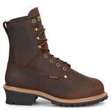 Carolina Elm 8" Insulated Steel Toe Logger - Mens 8.5 Brown Boot E2