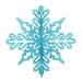 Vickerman 541197 - 14" Turquoise 3D Glitter Snowflake Christmas Tree Ornament (2 pack) (M187512)