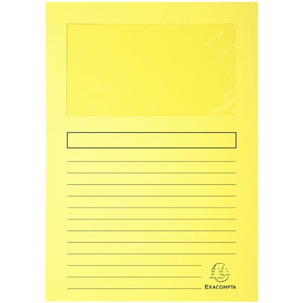 EXACOMPTA Fenstermappe »Super« 100 Stück gelb, 22x31 cm Image