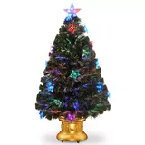 National Tree Company 3-ft. Fiber-Optic Star Ornaments Artificial Christmas Tree Floor Decor, Green