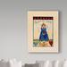Astoria Grand 'Apple Angel' Acrylic Painting Print on Wrapped Canvas in Blue/Brown/Green | 24 H x 18 W x 2 D in | Wayfair