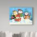 The Holiday Aisle® 'Snowman Family' Acrylic Painting Print on Wrapped Canvas Canvas | 18 H x 24 W x 2 D in | Wayfair