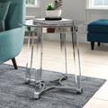 Wade Logan® Hamil End Table Plastic/Acrylic/Glass in Gray | 24 H x 24 W x 24 D in | Wayfair F79E5BB55095450FA7D4DD4FEB10F25C