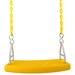 Swing Set Stuff Flat Swing Seat w/ 8.5 Ft. Coated Chain Plastic in Yellow | 18 W x 9.5 D in | Wayfair SSS-0310-Y
