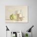 Ebern Designs 'Yellow Teapot, Bottle, Bowl & Jug' Photographic Print on Wrapped Canvas in Green | 12 H x 16 W x 1.5 D in | Wayfair