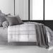 Brayden Studio® Strecker Standard Cotton Reversible Single Piece Duvet Cover Cotton in Gray/White | Full/Queen | Wayfair BYST4771 41379534