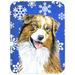 The Holiday Aisle® The Holiday Aisle Ashlynn Australian Shepherd Glass Cutting Board Glass | 0.15 H x 11.25 W in | Wayfair