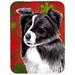 The Holiday Aisle® The Holiday Aisle Ashlynn Border Collie Glass Cutting Board Glass | 0.15 H x 11.25 W in | Wayfair