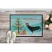 East Urban Home Minorca Ctalalan Chicken Christmas Non-Slip Outdoor Door Mat Synthetics | Rectangle 1'6" x 2'3" | Wayfair