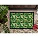 The Holiday Aisle® Adrienn St Patrick's Day Leprechan Hat Non-Slip Outdoor Door Mat Synthetics | Rectangle 1'6 x 2'3" | Wayfair