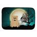 The Holiday Aisle® SandpiperCove Halloween Scary English Bulldog Drying Mat Fabric | 0.2 H x 21 W x 14 D in | Wayfair