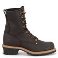 Carolina Elm 8" Steel Toe Logger - Mens 12 Brown Boot E2