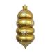 Vickerman 545850 - 21.5" Gold Candy Droplet White Snowflake Christmas Tree Ornament (MC180108)