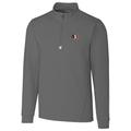 Men's Cutter & Buck Gray Florida State Seminoles Big Tall College Vault Traverse Quarter-Zip Pullover Jacket