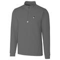 Men's Cutter & Buck Gray Michigan State Spartans Big Tall College Vault Traverse Quarter-Zip Pullover Jacket