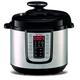 Tefal All-in-One 25-in-1 Electric Pressure Cooker, Multi Cooker, Slow Cooker, Steam, Reheat, Stew, Bake, Browning, 25 programs, Recipe Book Included, 6 Litres, Black/Stainless Steel, CY505E40