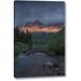 Millwood Pines 'Co, Sunrise Clouds on Maroon Bells Mountains' Photographic Print on Wrapped Canvas in Gray/Green | 16 H x 10 W x 1.5 D in | Wayfair