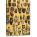 World Menagerie Mexico Masks Displayed on Shop Wall by Don Paulson - Photograph Print on Canvas in Brown/Yellow | 16 H x 11 W x 1.5 D in | Wayfair