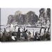 World Menagerie South Georgia Isl, Cooper Bay Chinstrap Penguins by Don Paulson - Photograph Print on Canvas in Brown/Gray | Wayfair