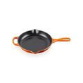 Le Creuset Signature Enamelled Cast Iron Skillet Frying Pan With Helper Handle and Two Pouring Lips, 23 cm, Volcanic, 20182230900422