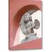 World Menagerie Mexico Cherub Holding Quarter Moon by Don Paulson - Photograph Print on Canvas Metal in Gray/Pink | 32 H x 21 W x 1.5 D in | Wayfair