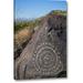 World Menagerie New Mexico, Three Rivers, Petroglyph on Rock by Don Paulson - Wrapped Canvas Photograph Print Canvas in Blue/Brown/Gray | Wayfair