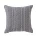 Kelesia Square Throw Pillow Polyester/Polyfill blend in Gray Laurel Foundry Modern Farmhouse® | 18 H x 18 W x 4 D in | Wayfair THPS2665 37307932