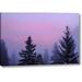 Millwood Pines Canada, Bc, Mt Robson Pp Foggy Sunrise Scenic by Don Paulson - Photograph Print on Canvas in Indigo | 16 H x 24 W x 1.5 D in | Wayfair