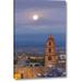 World Menagerie 'Mexico, San Miguel De Allende Full Moon' Photographic Print on Wrapped Canvas Metal in Blue/Brown | 32 H x 21 W x 1.5 D in | Wayfair