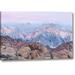 Millwood Pines 'California, Lone Pine Sunrise on Mount Whitney' Photographic Print on Wrapped Canvas in Pink | 10 H x 16 W x 1.5 D in | Wayfair