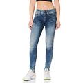 G-STAR RAW Damen Lynn Mid Skinny Jeans, Blau (vintage medium aged small destroy D06746-8968-9262), 26W / 32L