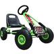 Kiddo Racer Design Green Kids Childrens Pedal Go-Kart Ride-On Car, Adjustable Seat, Rubber Tyres - Suitable For 4 to 8 Years - New