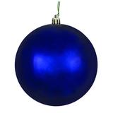 Vickerman 572306 - 12" Midnight Blue Shiny Ball Christmas Tree Ornament (N593031DSV)