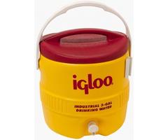 Igloo 431 3 Gallon Industrial Water Cooler - Yellow/Red